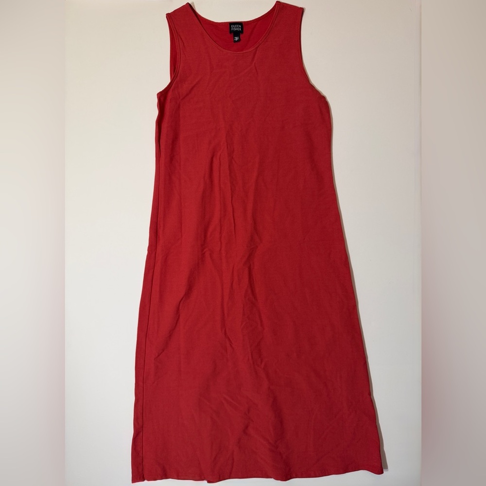 EILEEN FISHER Viscose-Jersey Scoop-Neck Long Dress